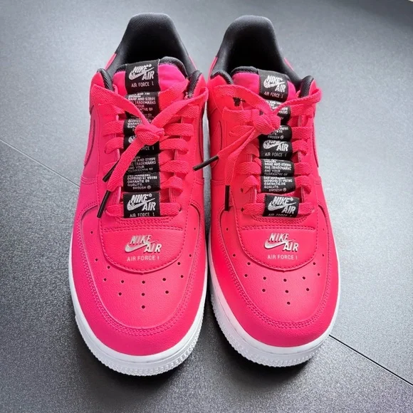 Air Force 1 '07 LV8 'Double Air Pack - Laser Crimson' Red orange‎ Men 8.5